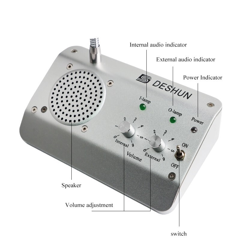 DESHUN DS-1908 Window Intercom System Two-Way Intercom for Bank Counter Office