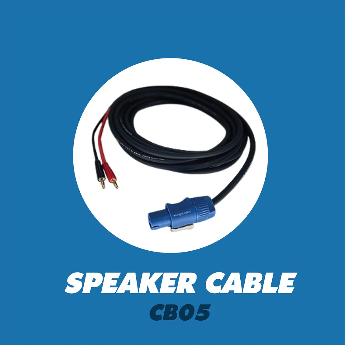 16AWG Speakon to Banana Plug Pro Speaker Cable 20FT