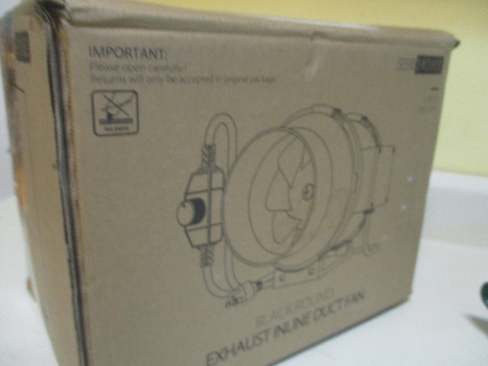 VIVO Home VH189, 6" 395 CFM Black Round Exhaust Inline Duct Fan w/Variable Speed