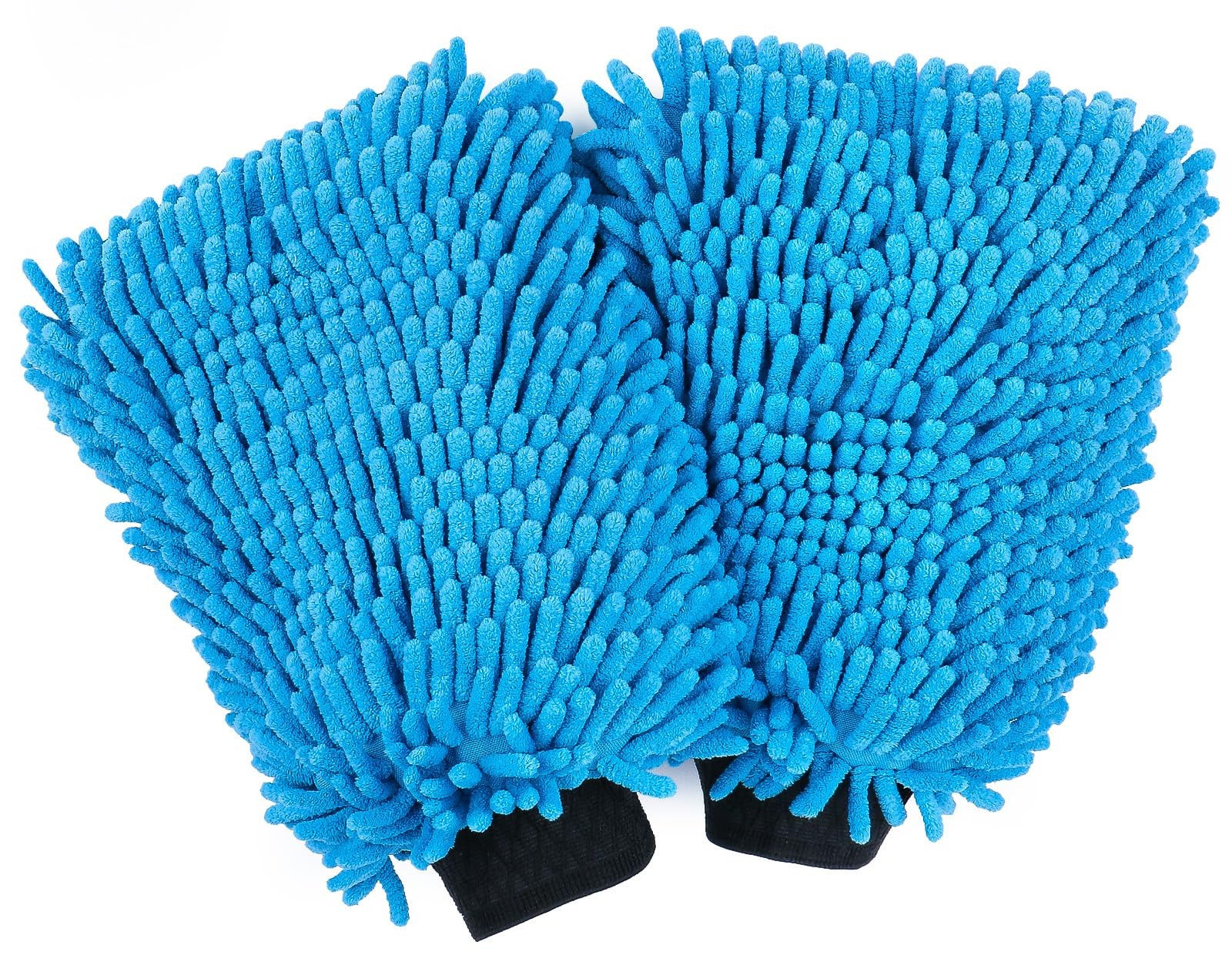2Pack Chenille Microfiber Car Wash Mitt Double Sided for Car Washing Detailing