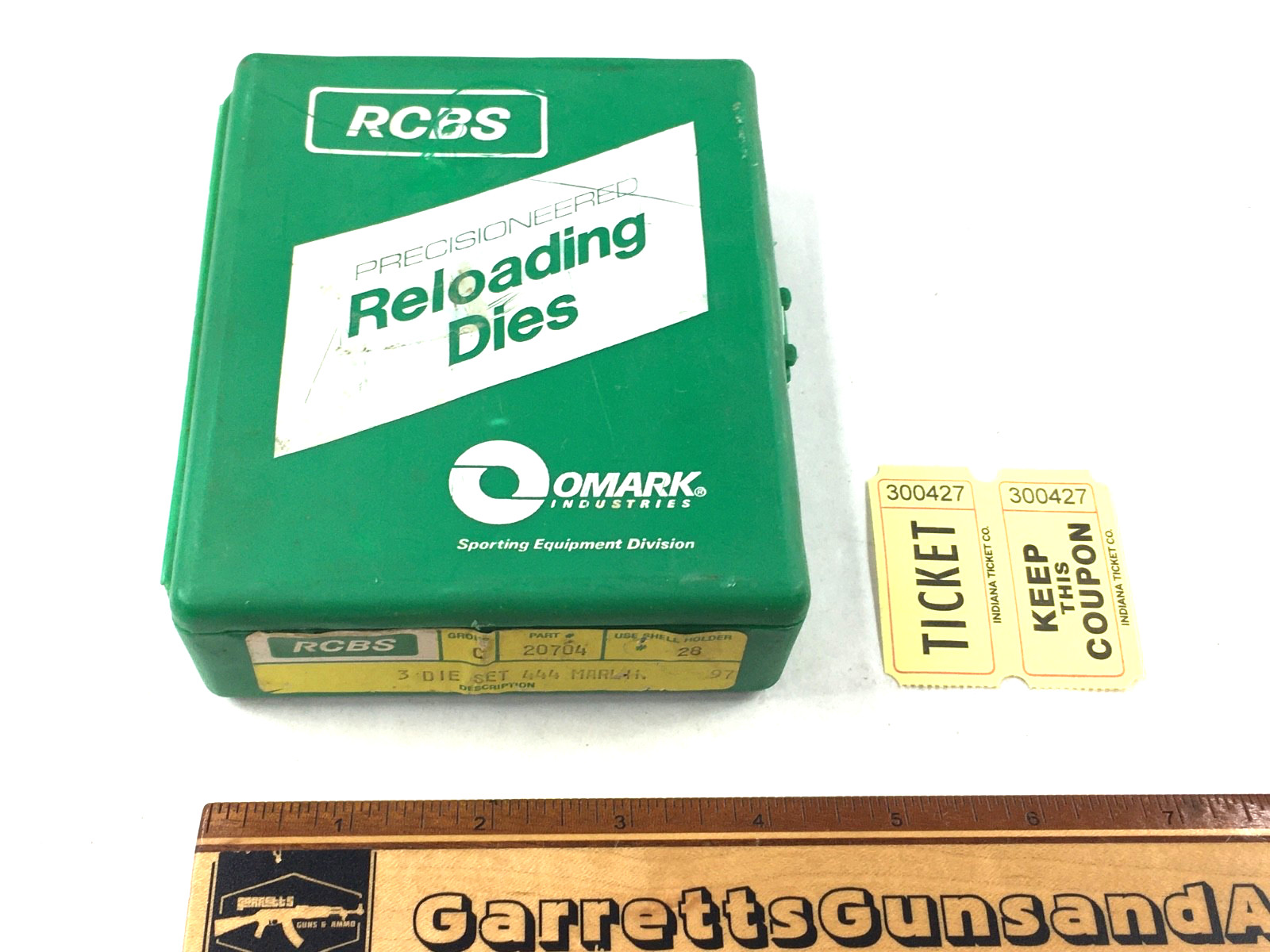 Factory RCBS .444 Marlin reloading dies 3 die set 20704 300427