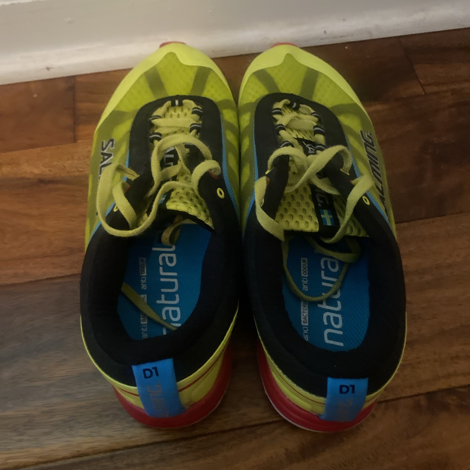 SALMING Running Shoes Distance for Men (Safety Yellow) Size 9.5 Floor Model