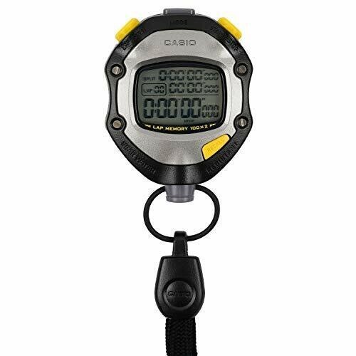 CASIO Stop Watch HS-70W-1JH Black Waterproof Sports Stopwatch Japan