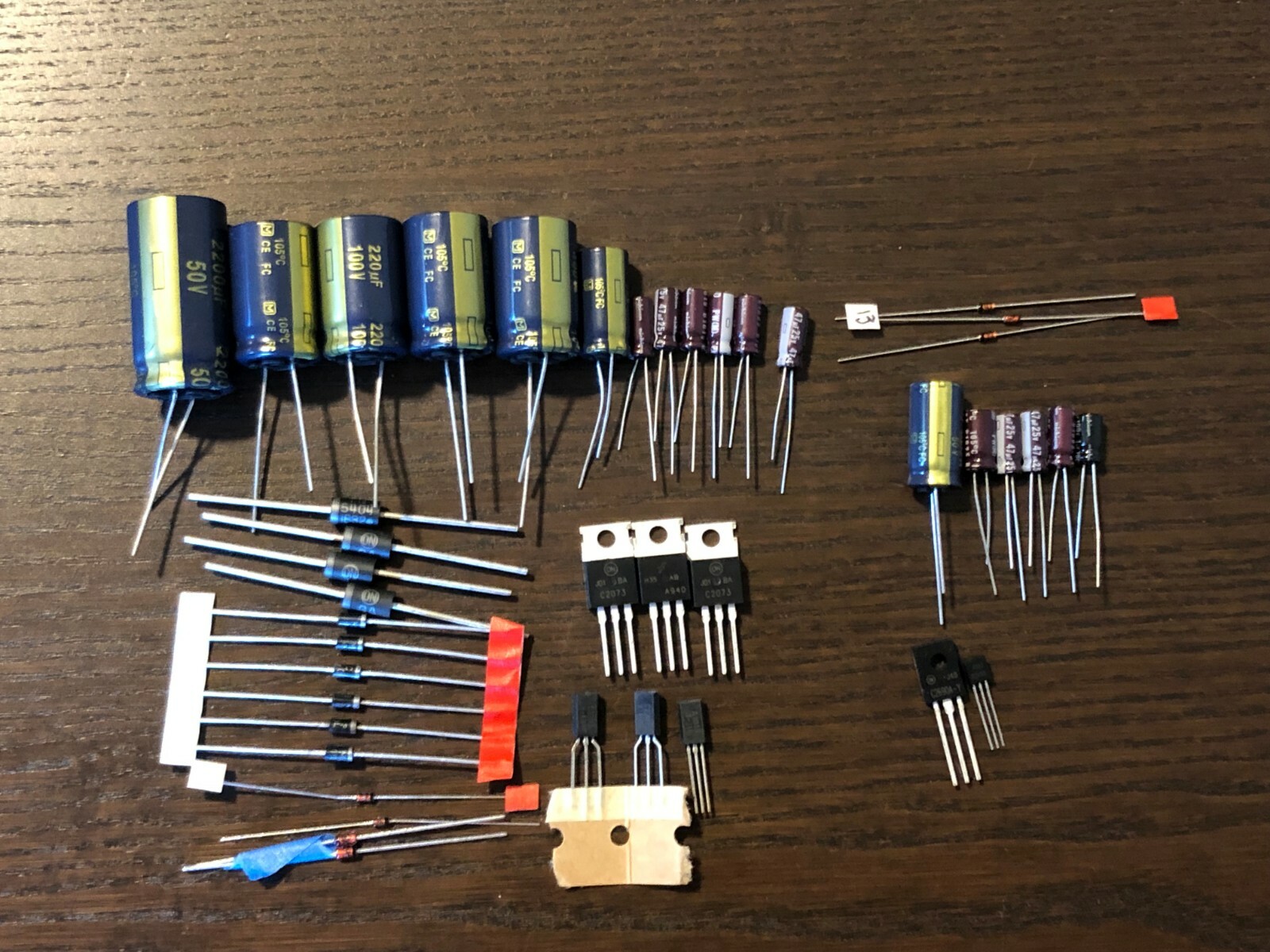 Pioneer SX-980 Power Supply Protection Board Recap Kit Capacitor Upgrade Rebuild