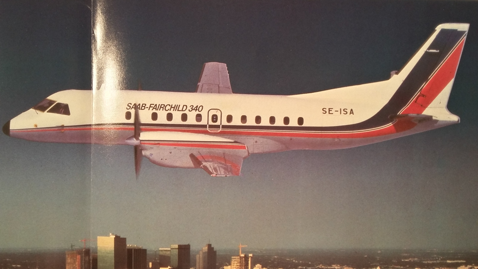 Original Saab-Fairchild 340 Brochure. 4 page, 8.5 x 11"