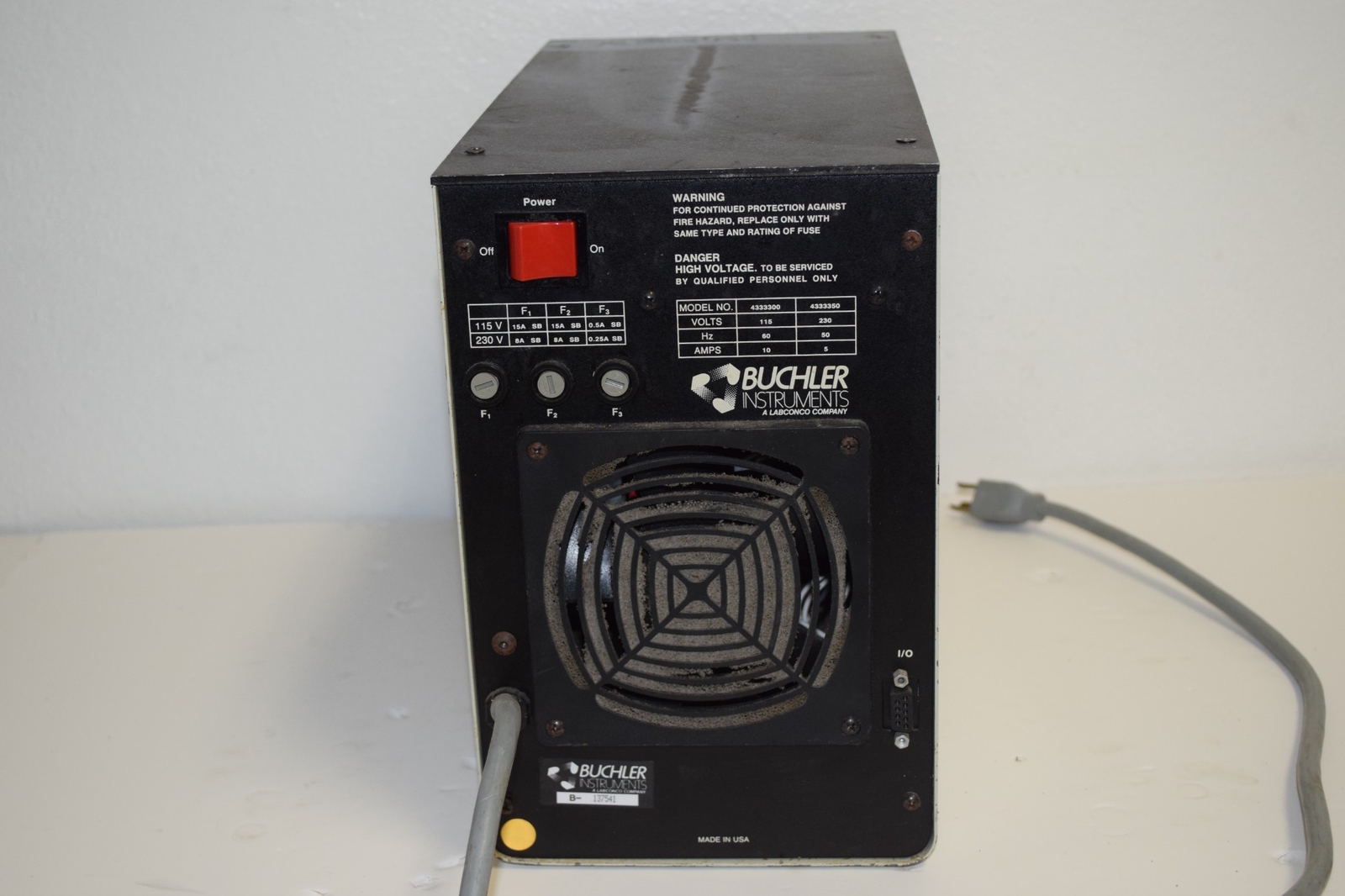 BUCHLER 3000 VOLT MICROPROCESSOR POWER SUPPLY MODEL 4333300 (BXK31)