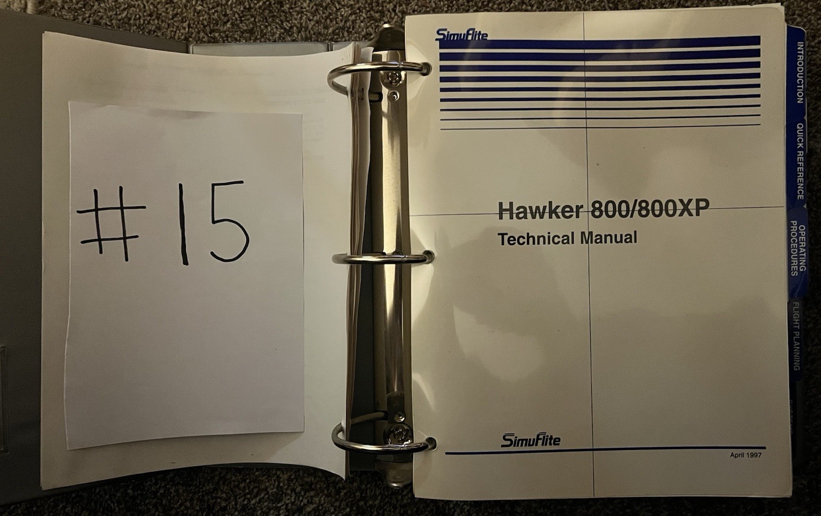 SimuFlite Hawker 800/800XP Technical Manual