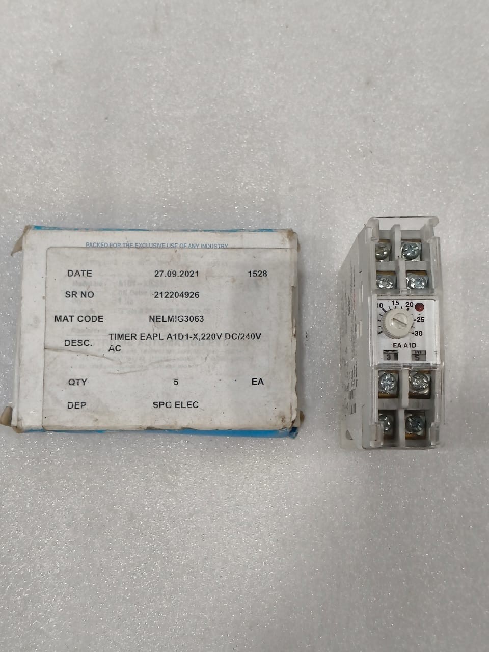 EAPL A1D1-X TIMER EAPL A1D1-X 220V DC 240V AC FAST SHIPPING