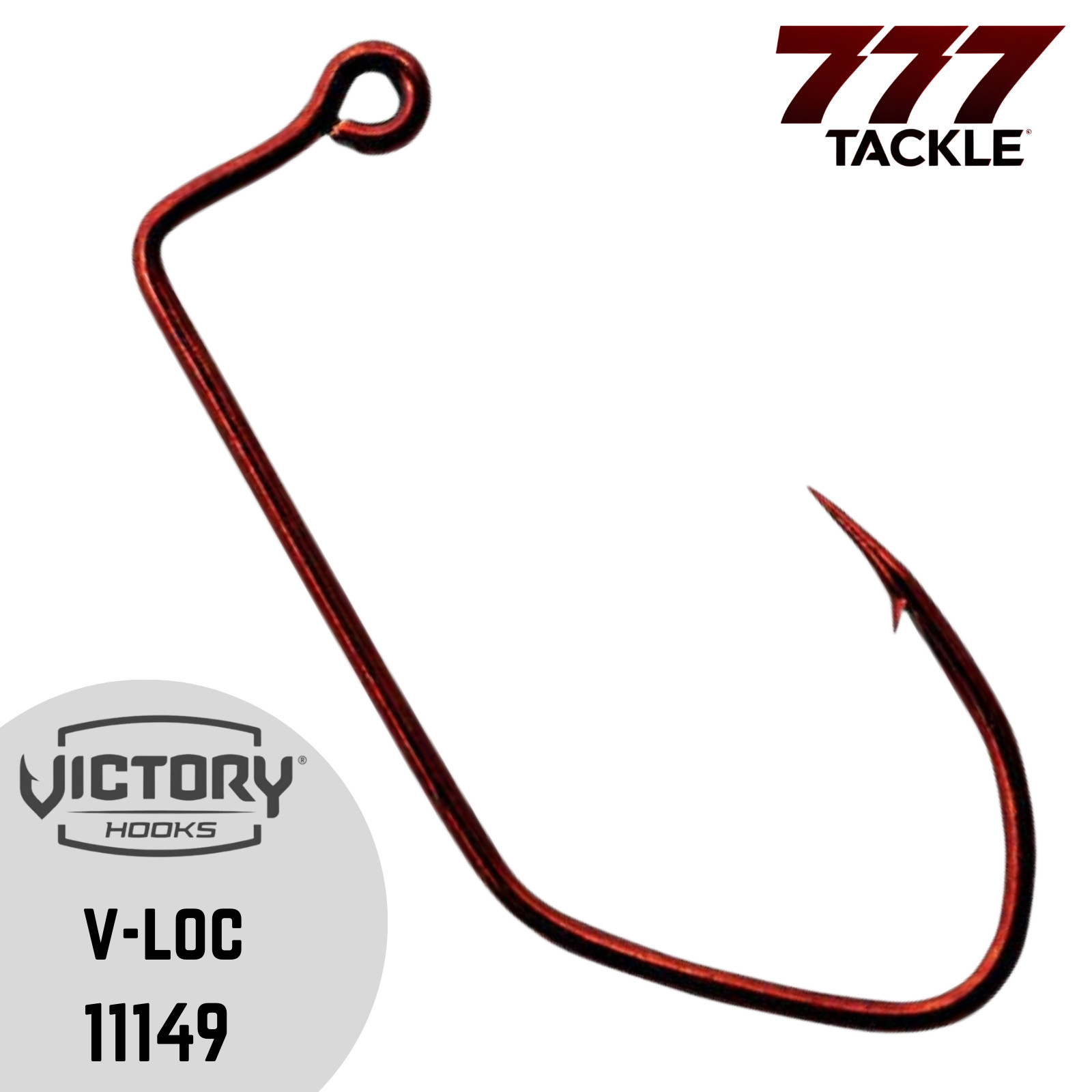 Victory Hooks 11149 V Loc V-Loc Hook Red Finish AccuArc 25 50 or 100 Pack