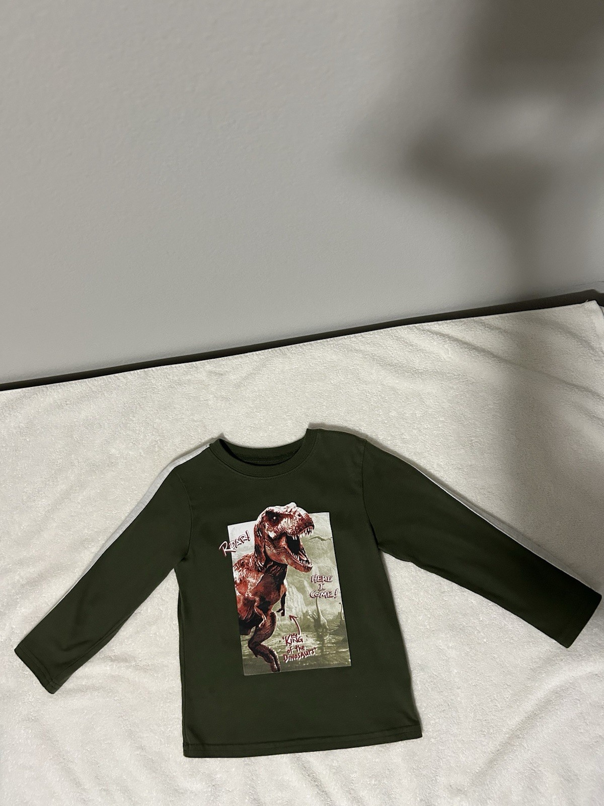 GARaNiMALs Dinosaur Green Long Sleeve T-Shirt Size 4T/NP4 Boys Polyester/Cotton