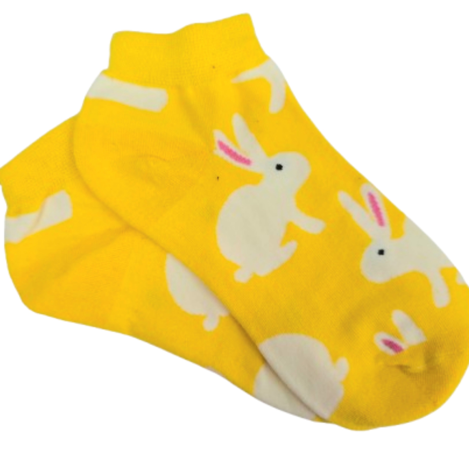 Yellow Bunny Socks (Adult Medium)