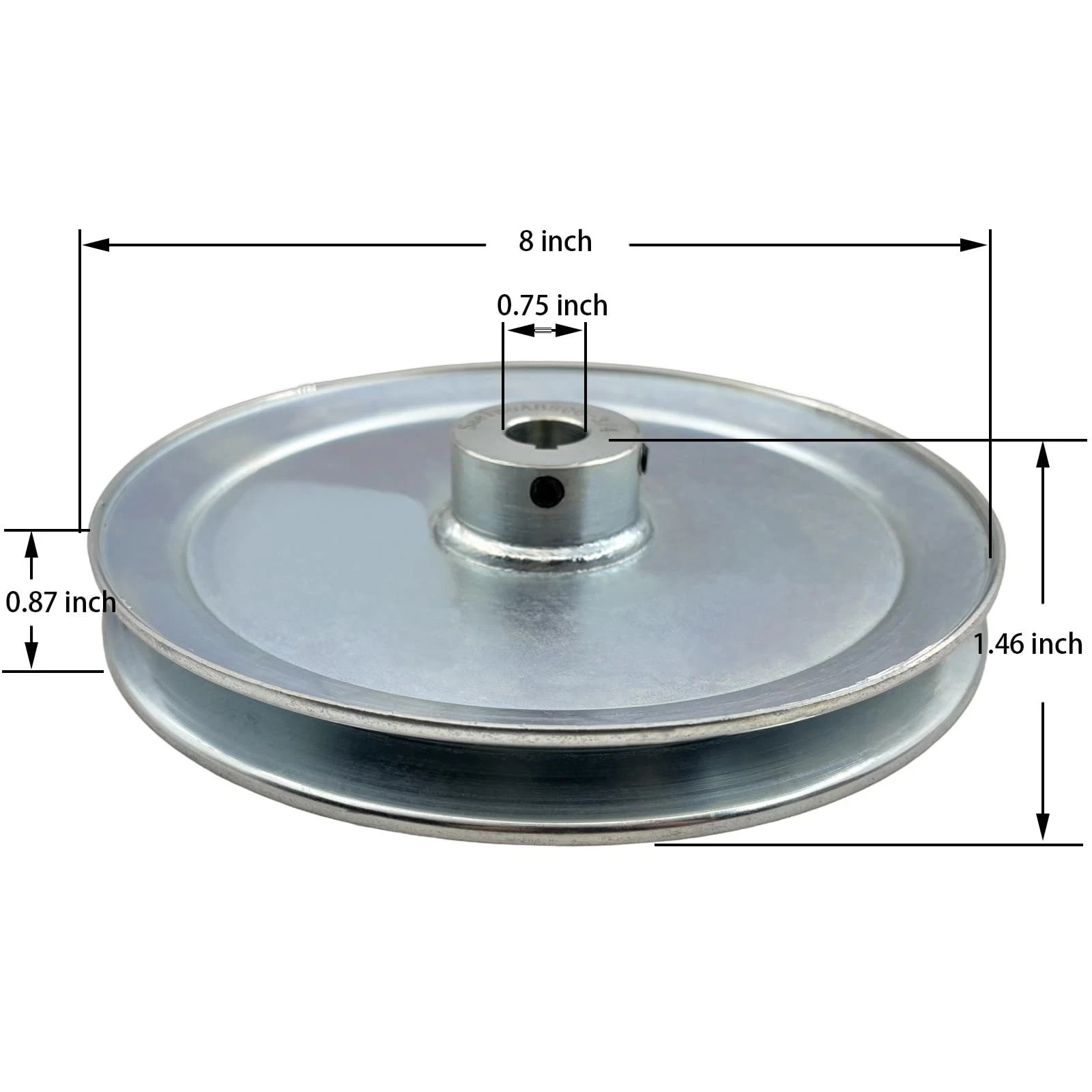AB800-3/4 Single Groove Web Sheaves,v Belt Pulley 8" OD 3/4 inch bore,Motor P...