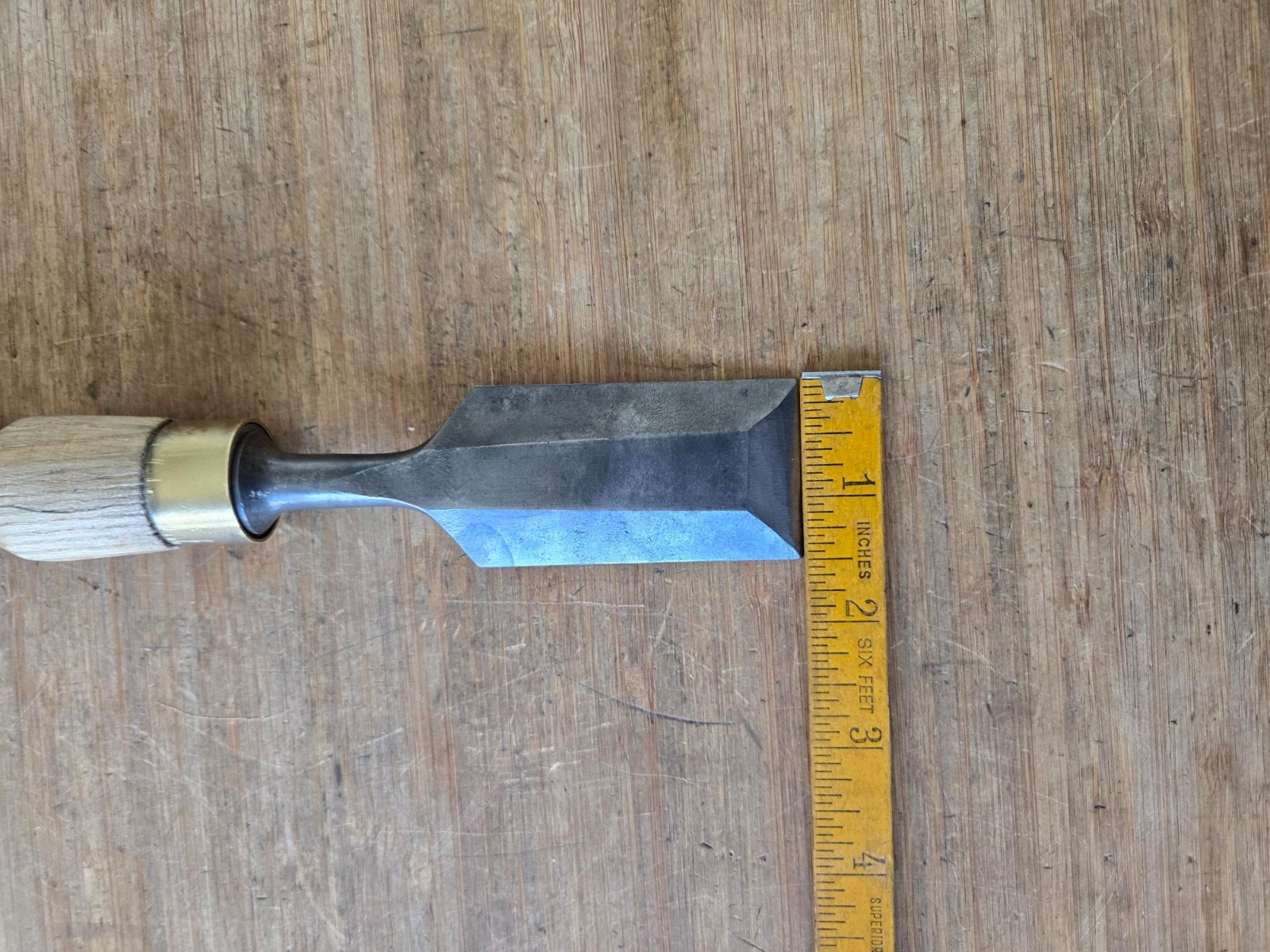 Vintage Butt Chisel 1 1/2" with Large Handle