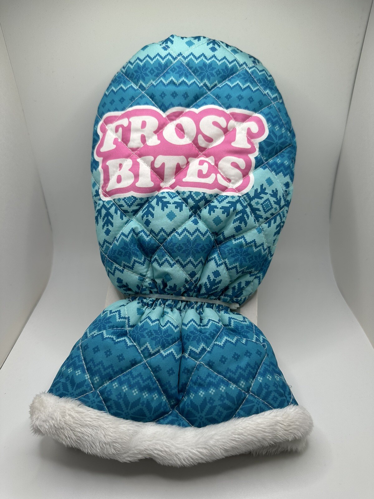 Snow Fricken Way “Frost Bites” Mitten Ice Scraper NEW Blue Nordic Print Snow