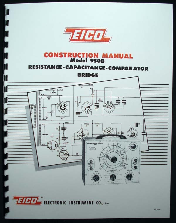 EICO Model 950B Resistance-Capacitance-Compactor Bridge Construction Manual
