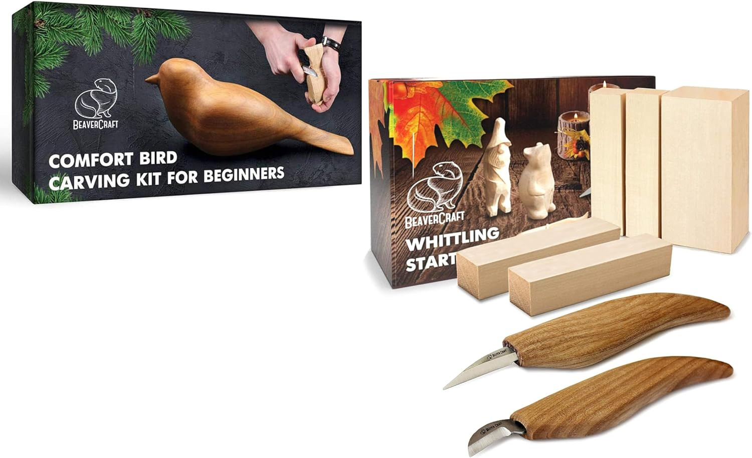 DIY01 Wood Carving Kit Comfort Bird S16 Wood Whittling Kit for Beginners Kids Wo
