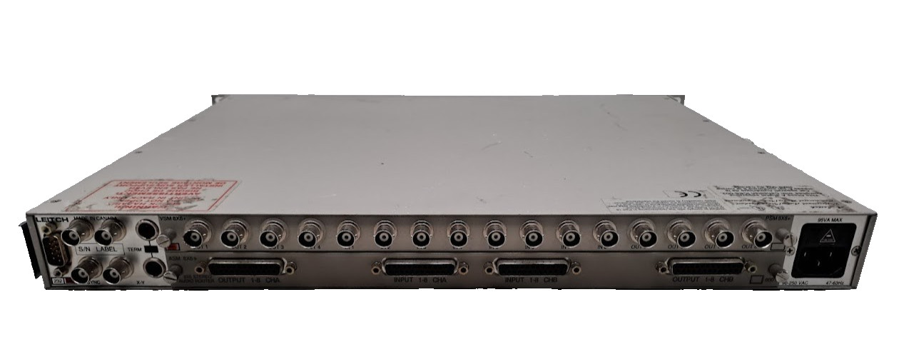 Leitch RCP-8X8P 1RU remote 8x8 programmable push button panel