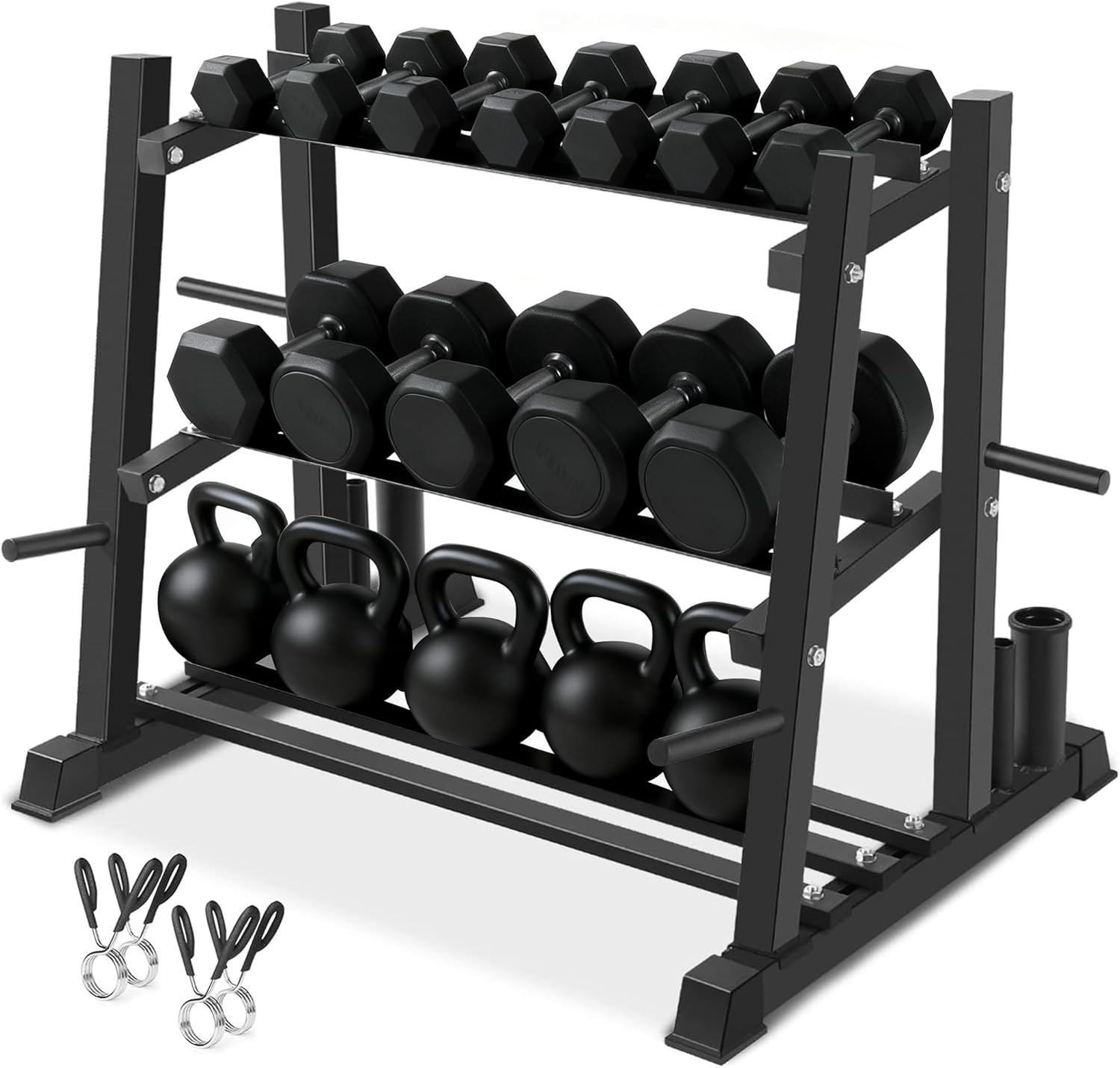 Dumbbell Rack,  Dumbbell Set with Rack Stand, Dumbbells Weights Rack for Home Gy