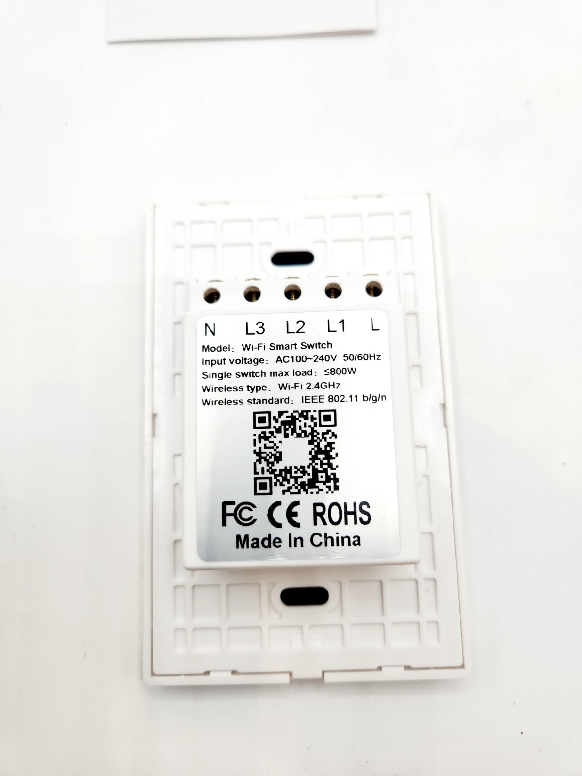 WiFi Smart Light Switch Glass Panel