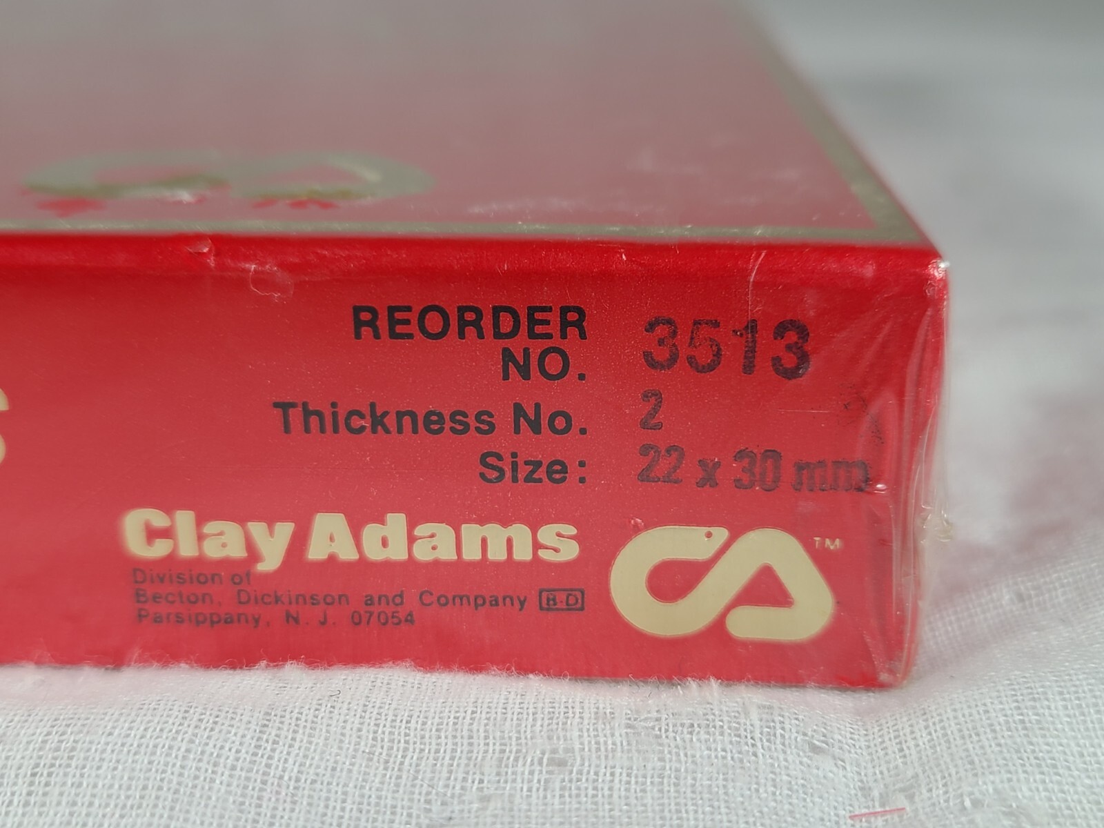 NIB Gold Seal Microscope Slide Covers - 10oz - 22x30mm - Thickness 2