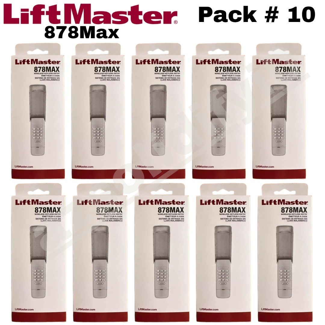 LiftMaster 878MAX Wireless Keyless Entry Garage Door Opener USA Stock-PACK# 10