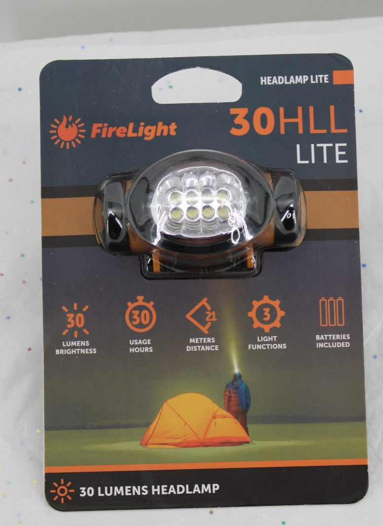 Firelight Headlamp Lite 30 HHL 30 Lumens Camping New