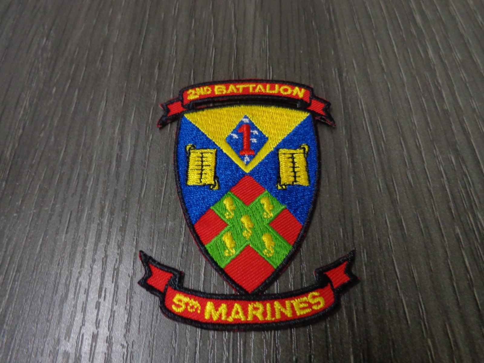 2ND BATTALION 5TH MARINES USMC MILITARY PATCH CAMP PENDLETON CALIFORNIA WARRIOR