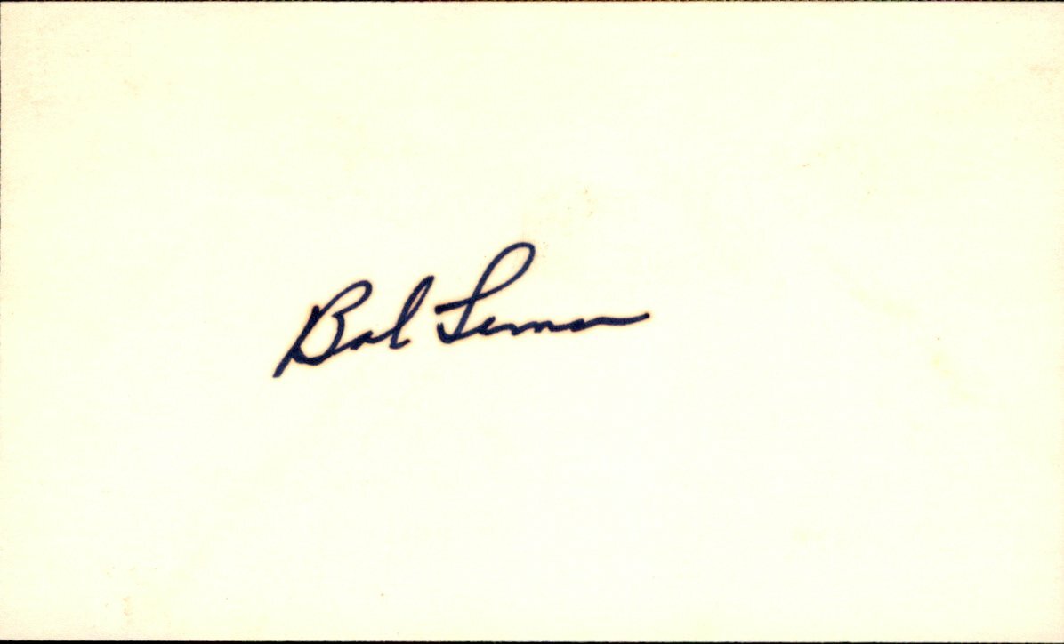 Bob Lemon HOF Cleveland Indians d.2000 Signed/Autographed 3x5 Index Card 162525