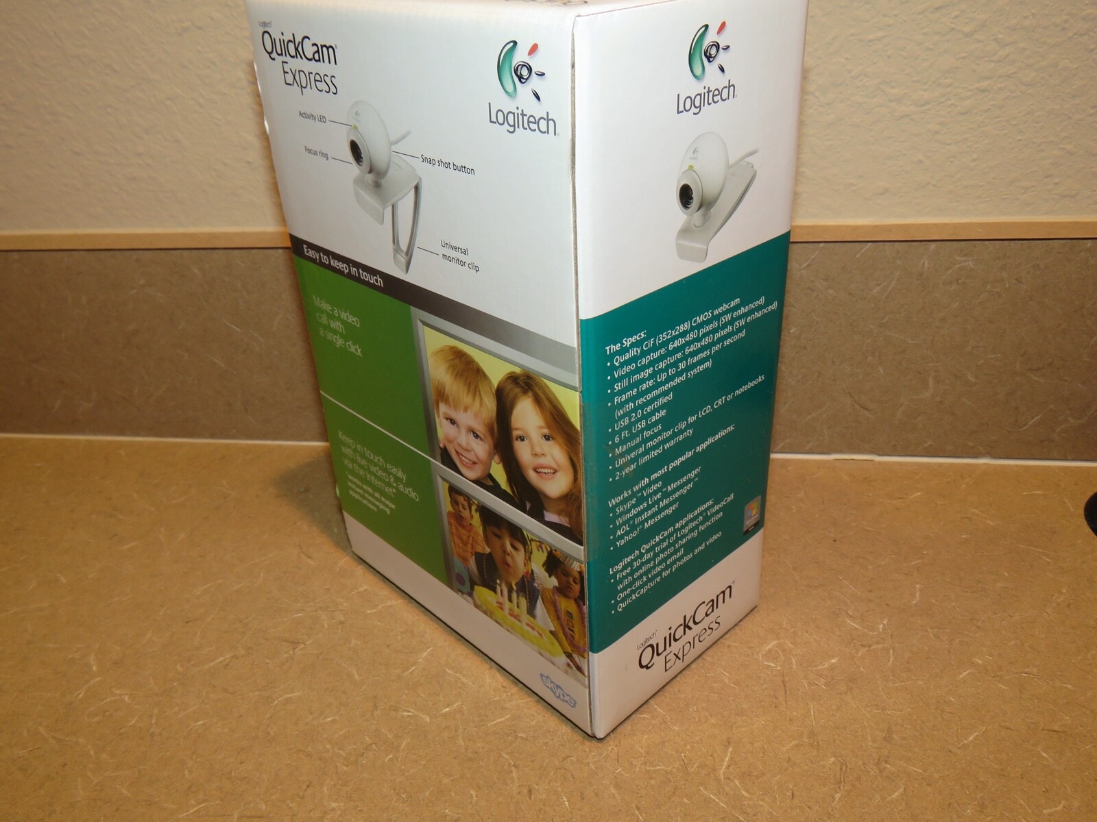 Logitech QuickCam Express WebCam 961461-0403 NEW Sealed Box!