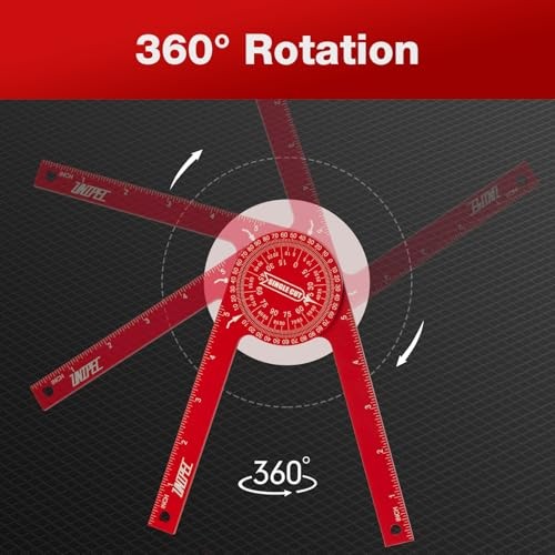 7.3" Aluminum Miter Saw Protractor, Rust-Proof Angle Finder with Precision