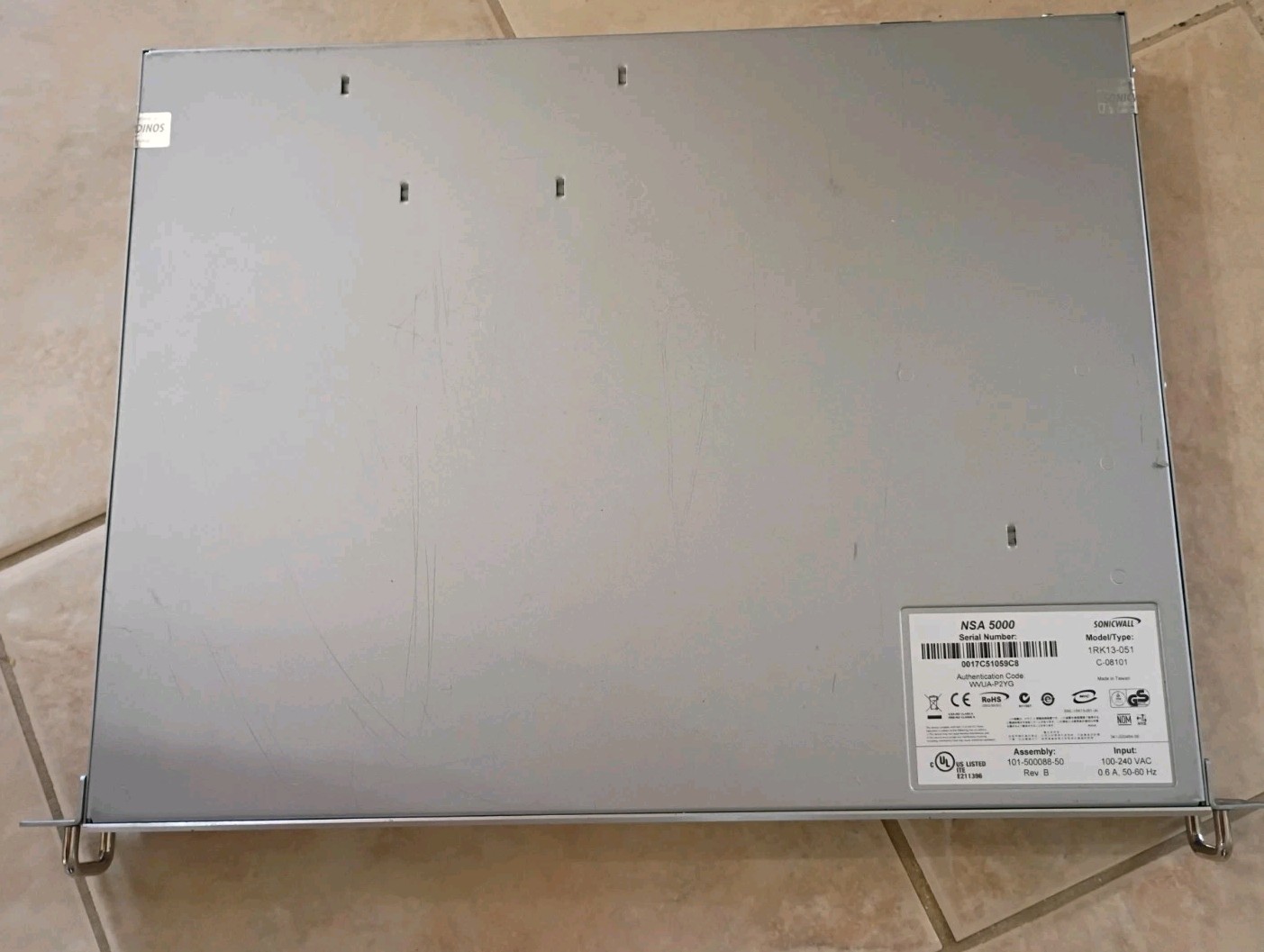 SONICWALL NSA 5000 1RK13-051 Firewall UTM Network Security Appliance WORKING