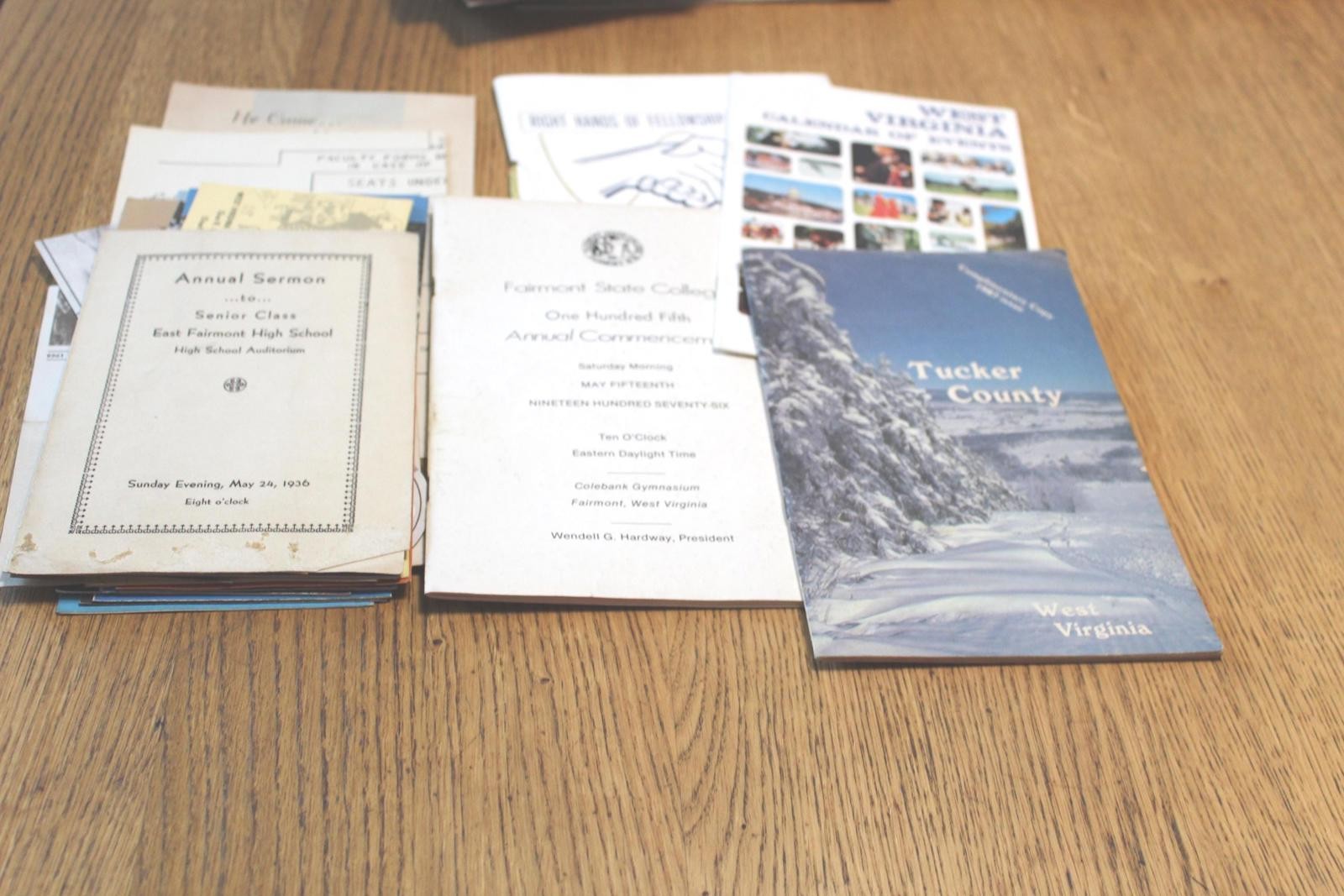 West Virginia Memorabilia 1970s Newspaper Fairmont Businesses 50 pieces