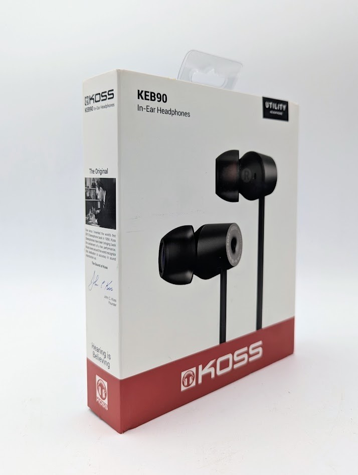 KEB90 Utility Earbud, Detachable Interchangeable Cord System, Noise Isolation