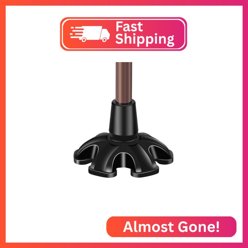 Cane Tips 6 Support Rubber Walking Cane Tips 3/4 Inch Heavy Duty, Universal Self