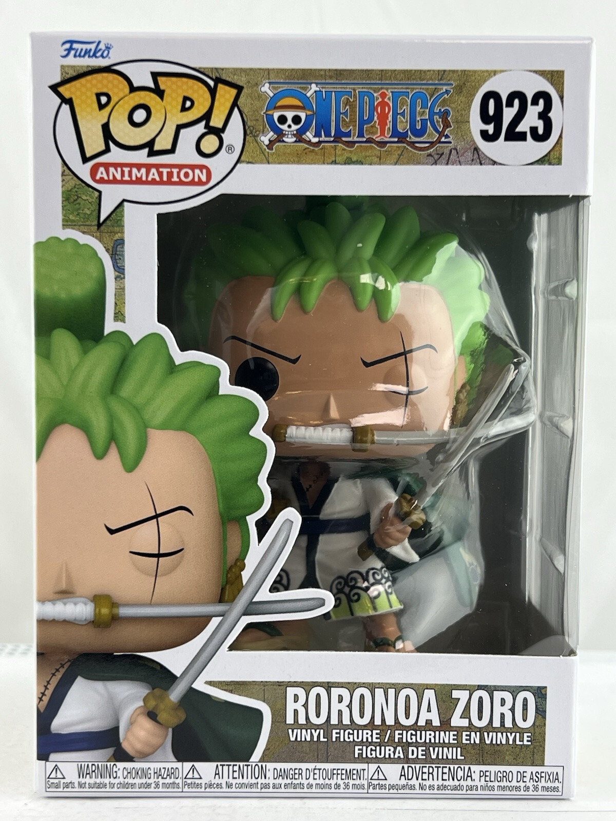 Funko Pop! Roronoa Zoro #923 One Piece Vinyl Figure + Pop PROTECTOR