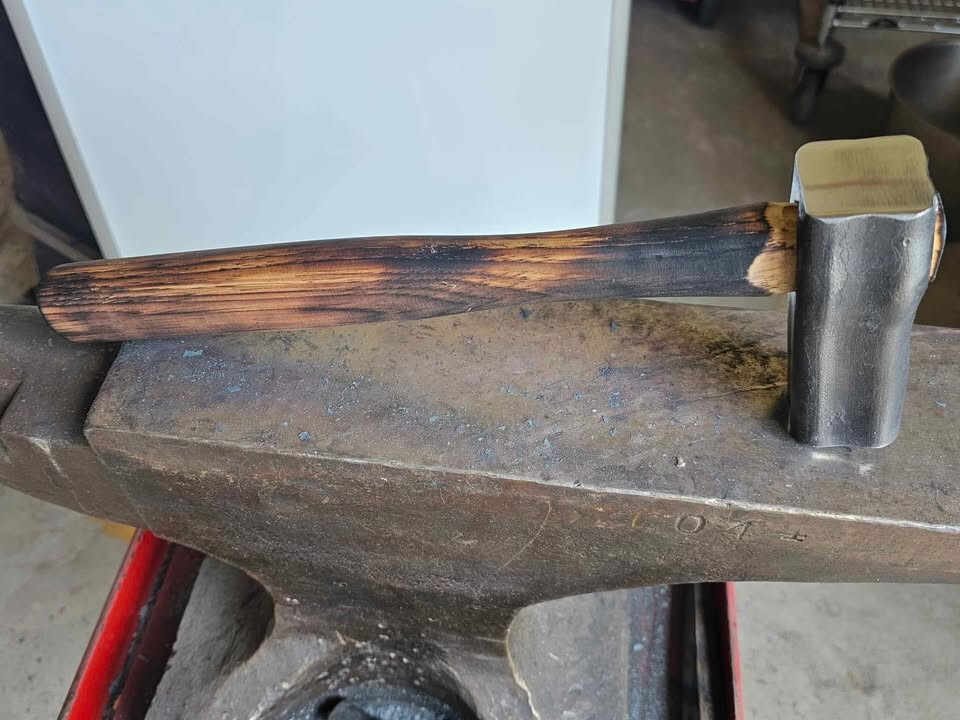 Blacksmith Doghead 2.5 lb forging hammer.