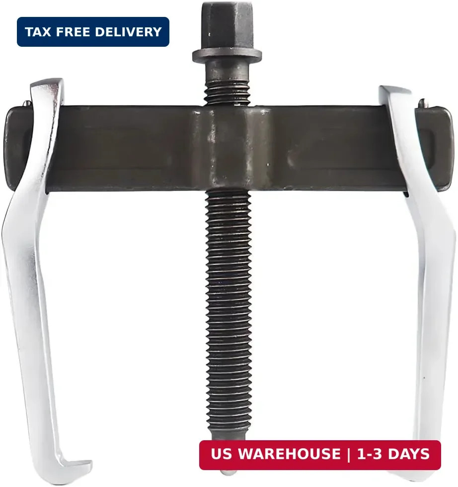 2-Jaw Gear Puller 4 Inch, Adjustable Two Jaws Bearing Puller for Pulley Flywheel