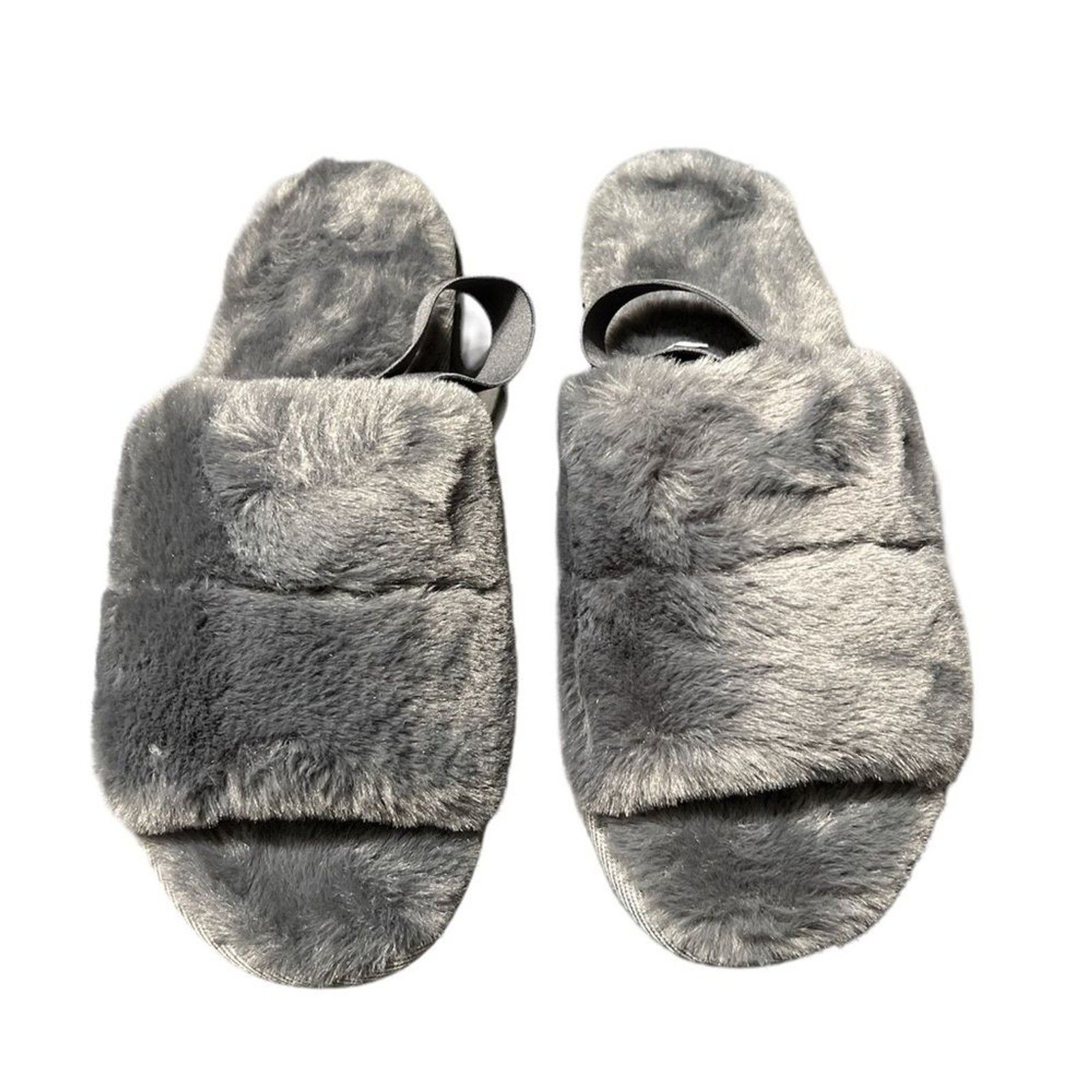 INC International Concepts Faux fur slippers NIB Women 9.5/10.5 Men 8-9