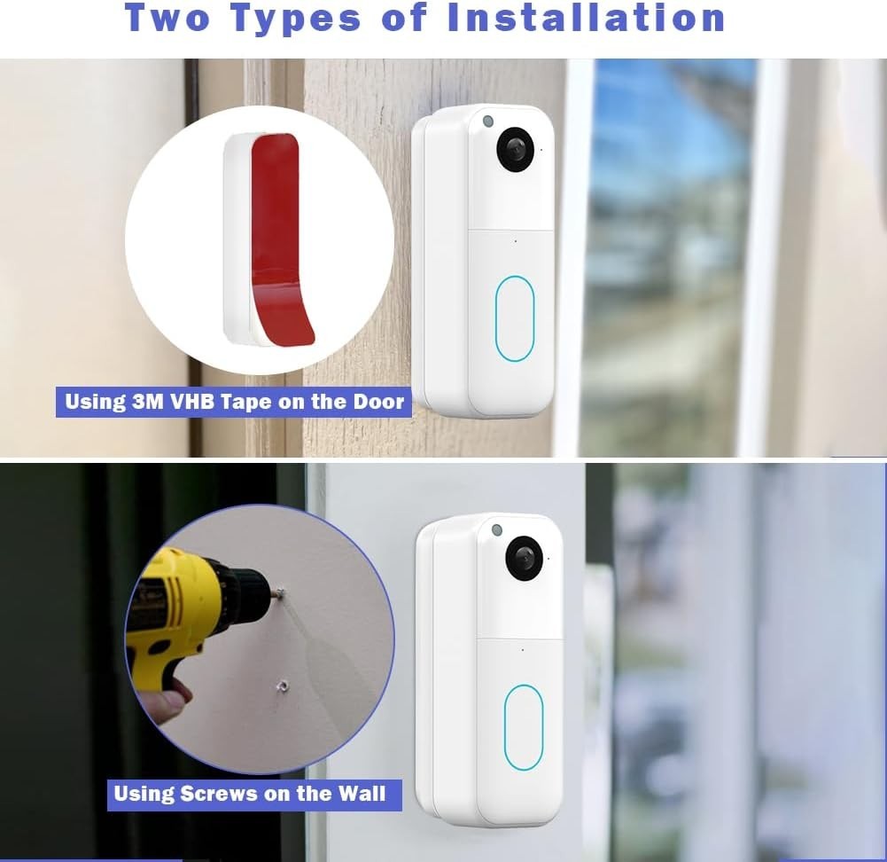 Wide Viewing Angle Mount for Blink Doorbell - Adjustable & Weatherproof Bracket