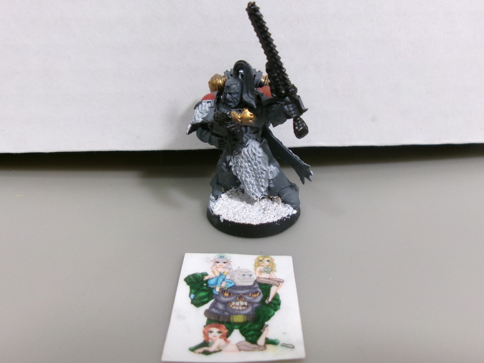 =Warhammer 40k SPACE WOLVES Plastic Space Marine w/ BoltPistol & Chainsword B11*