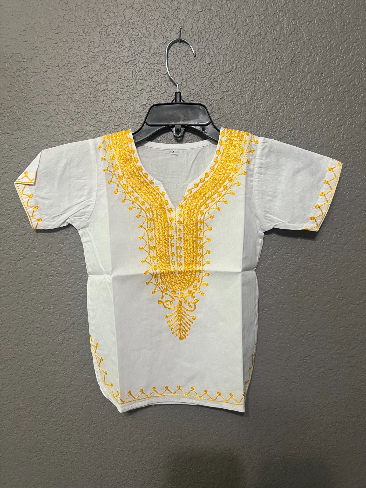 African Clothing for Children  Dashiki 6M-14years White