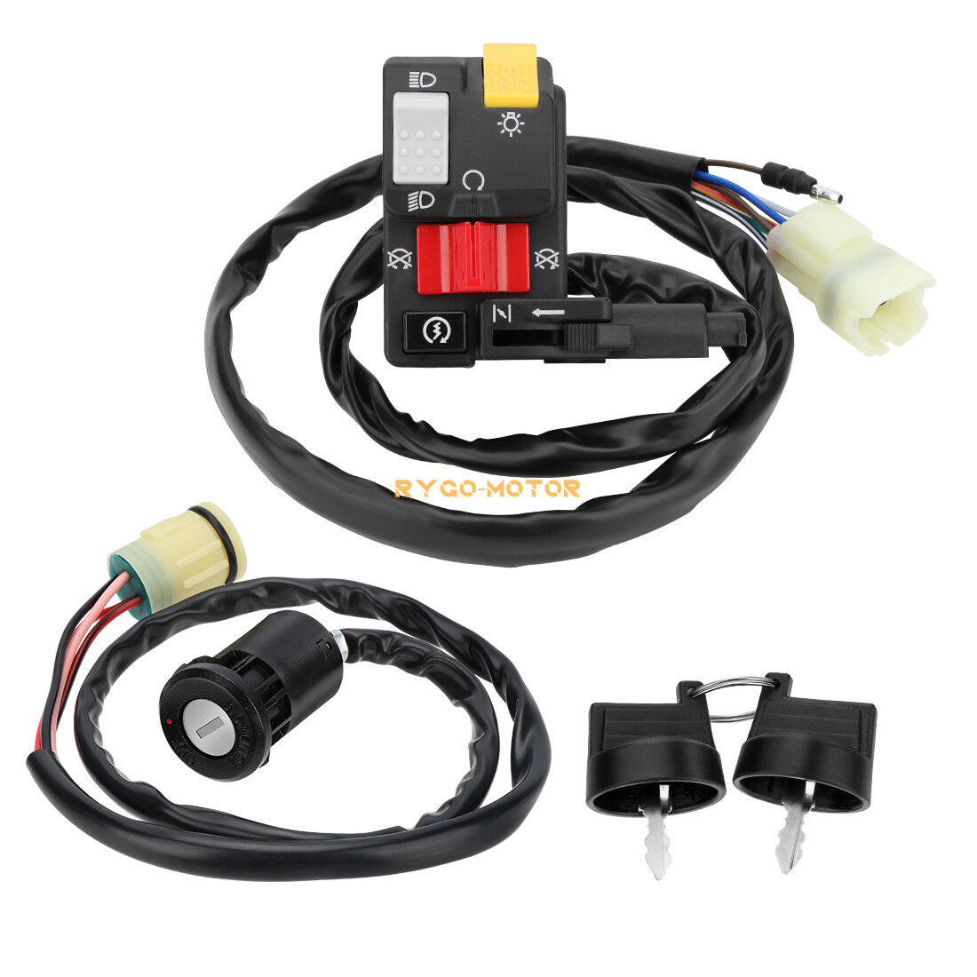 Handlebar & Key Switch Kit for Honda Foreman 450 S TRX450FM 4x4 1998-2004