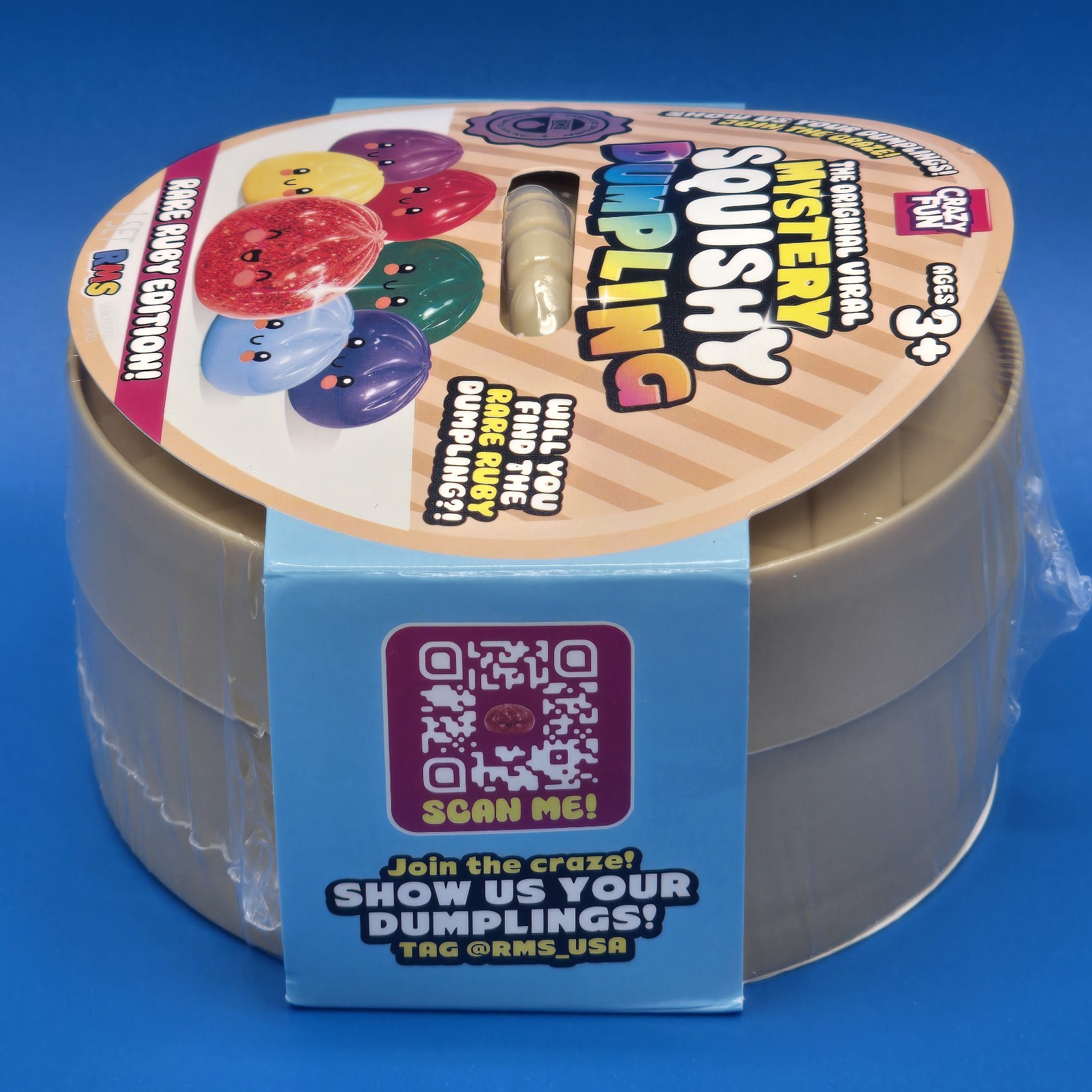 Authentic RMS DUMPLING VIRAL Mystery Dumpling Rare Ruby Edition Squishy TOY NEW