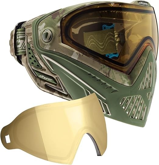 Dye Invision I5 Thermal Paintball Mask Goggle Dyecam w/ Bonus Smoke Gold Lens