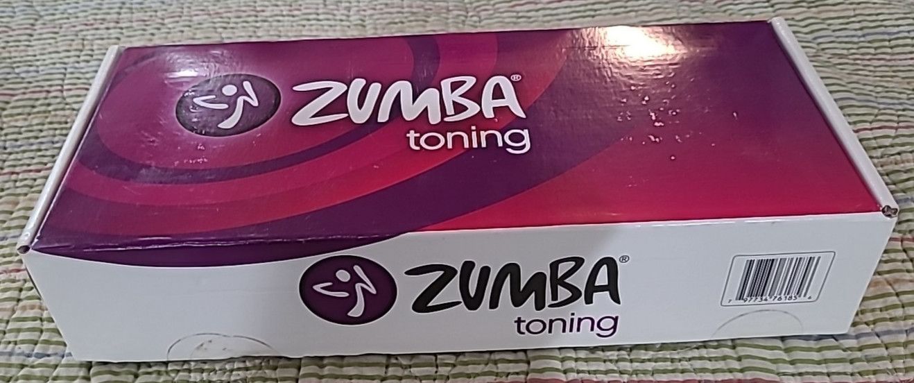 Zumba TONING Sticks 1 lbs SHAKER WEIGHTS