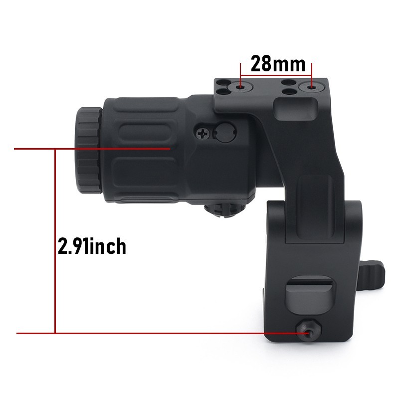 Tactical Fast FTC Omni 2.91 inch Magnifier Mount Set Magnifier Mount FST-OMB QD