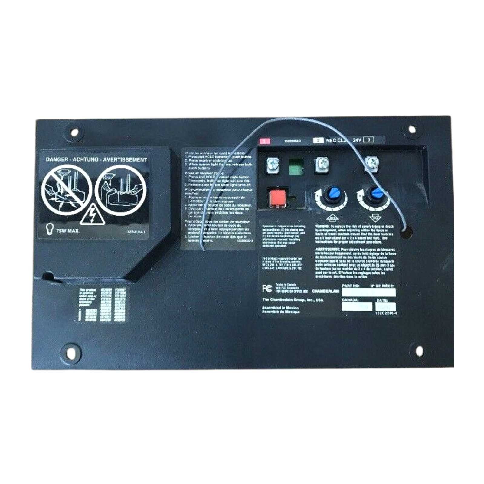Liftmaster Chamberlain Circuit Board End Panel Red Learn Button 41A5021-1G OEM