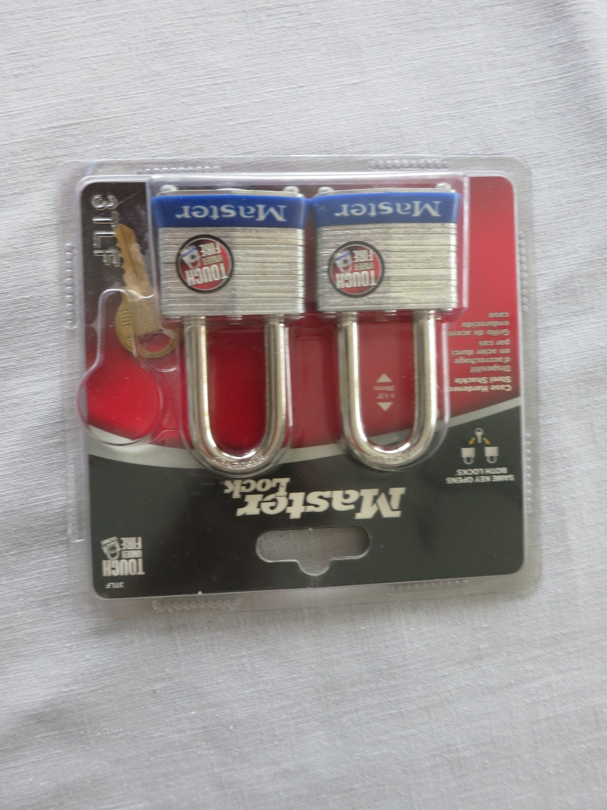 Master 2-Pack Keyed Padlock, 3TLF, New