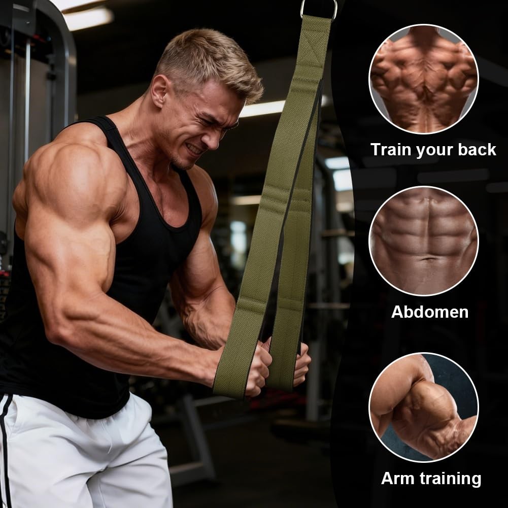 Tricep Rope Cable Attachment for Push Downs, Face Pulls & Full-Body Workouts