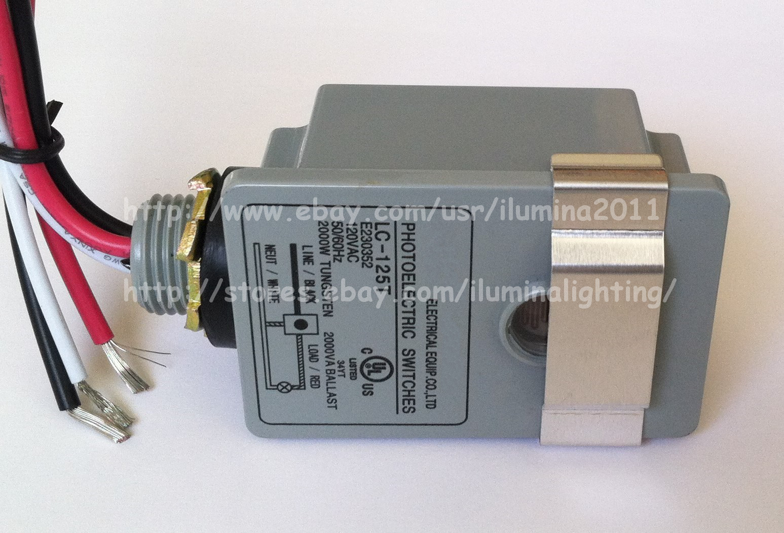 Shutter Style Photocell Fixed Base 120 Volts